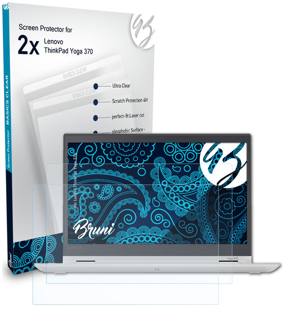 Bruni Basics-Clear Displayschutzfolie für Lenovo ThinkPad Yoga 370