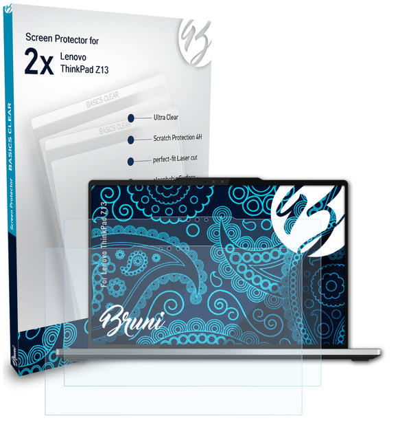 Bruni Basics-Clear Displayschutzfolie für Lenovo ThinkPad Z13