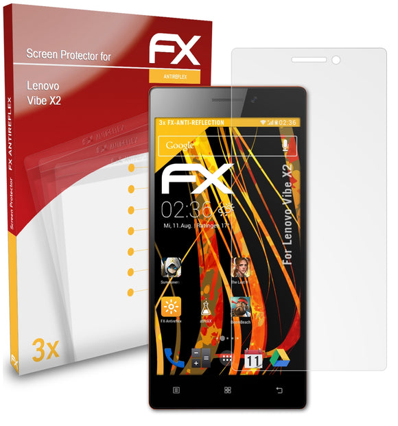 atFoliX FX-Antireflex Displayschutzfolie für Lenovo Vibe X2
