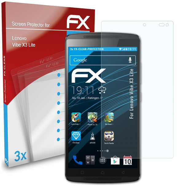 atFoliX FX-Clear Schutzfolie für Lenovo Vibe X3 Lite
