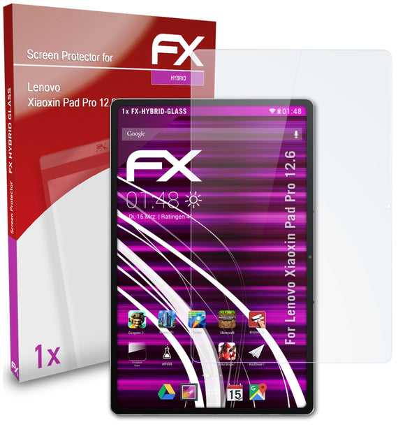 atFoliX FX-Hybrid-Glass Panzerglasfolie für Lenovo Xiaoxin Pad Pro 12.6