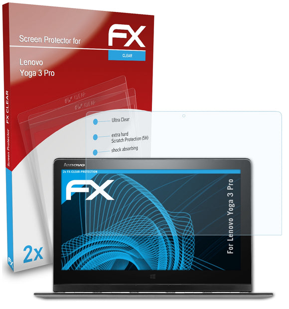 atFoliX FX-Clear Schutzfolie für Lenovo Yoga 3 Pro
