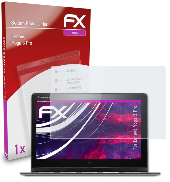 atFoliX FX-Hybrid-Glass Panzerglasfolie für Lenovo Yoga 3 Pro