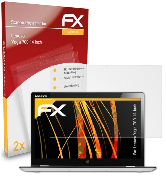 atFoliX FX-Antireflex Displayschutzfolie für Lenovo Yoga 700 (14 inch)