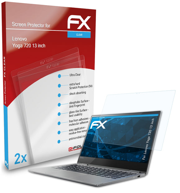 atFoliX FX-Clear Schutzfolie für Lenovo Yoga 720 (13 inch)