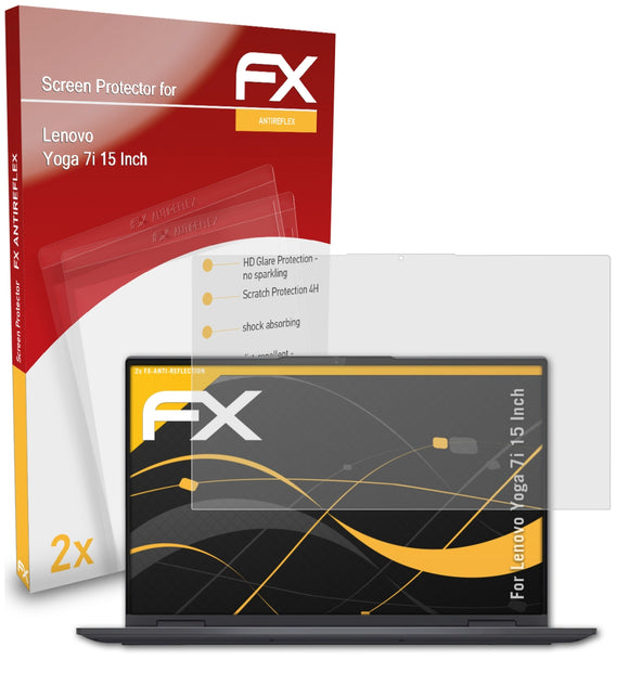 atFoliX FX-Antireflex Displayschutzfolie für Lenovo Yoga 7i (15 Inch)