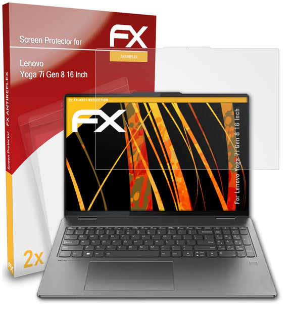 atFoliX FX-Antireflex Displayschutzfolie für Lenovo Yoga 7i (Gen 8 16 Inch)