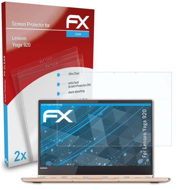 atFoliX FX-Clear Schutzfolie für Lenovo Yoga 920