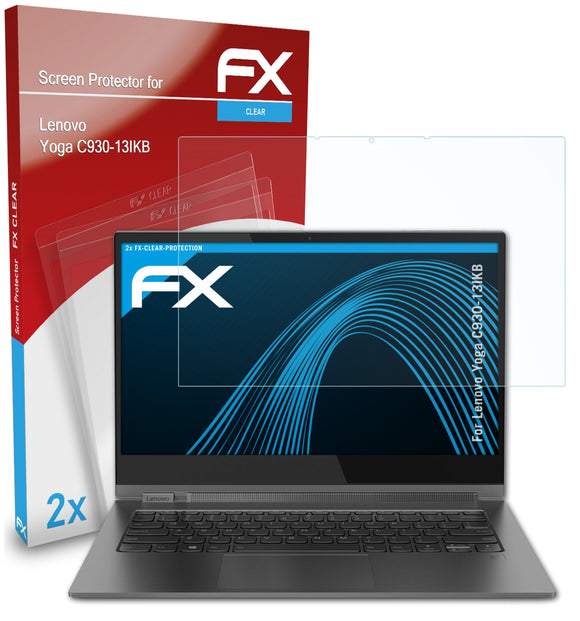 atFoliX FX-Clear Schutzfolie für Lenovo Yoga C930-13IKB
