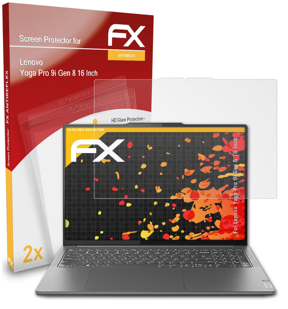 atFoliX FX-Antireflex Displayschutzfolie für Lenovo Yoga Pro 9i (Gen 8 16 Inch)
