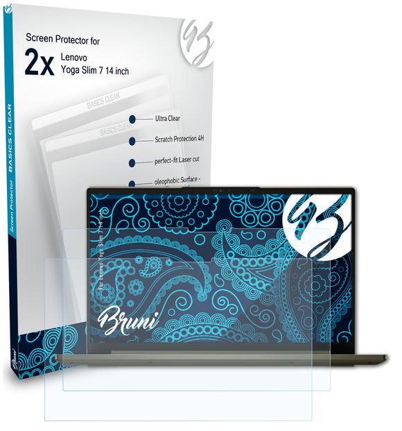 Bruni Basics-Clear Displayschutzfolie für Lenovo Yoga Slim 7 (14 inch)