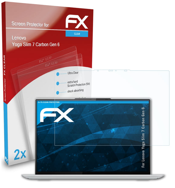 atFoliX FX-Clear Schutzfolie für Lenovo Yoga Slim 7 Carbon (Gen 6)