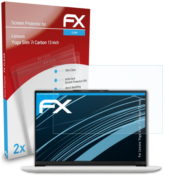 atFoliX FX-Clear Schutzfolie für Lenovo Yoga Slim 7i Carbon (13 inch)