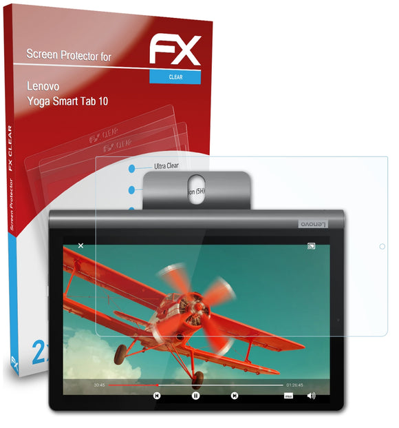 atFoliX FX-Clear Schutzfolie für Lenovo Yoga Smart Tab 10