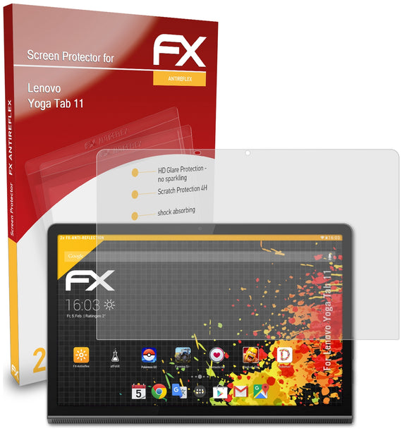 atFoliX FX-Antireflex Displayschutzfolie für Lenovo Yoga Tab 11