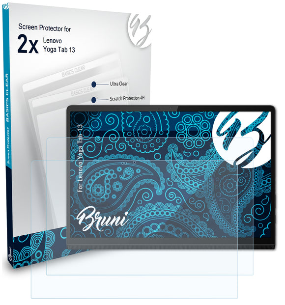 Bruni Basics-Clear Displayschutzfolie für Lenovo Yoga Tab 13
