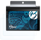 Schutzfolie Bruni kompatibel mit Lenovo Yoga Tab 3 10, glasklare (2X)