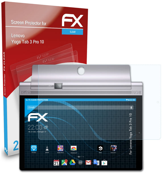 atFoliX FX-Clear Schutzfolie für Lenovo Yoga Tab 3 Pro 10