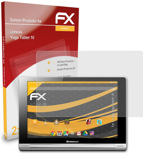 atFoliX FX-Antireflex Displayschutzfolie für Lenovo Yoga Tablet 10