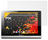 Panzerfolie atFoliX kompatibel mit Lenovo Yoga Tablet 10 HD+, entspiegelnde und stoßdämpfende FX (2X)