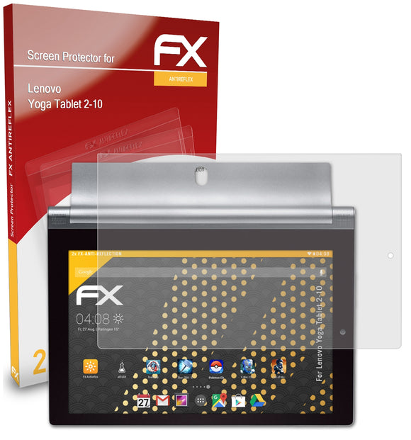 atFoliX FX-Antireflex Displayschutzfolie für Lenovo Yoga Tablet 2-10