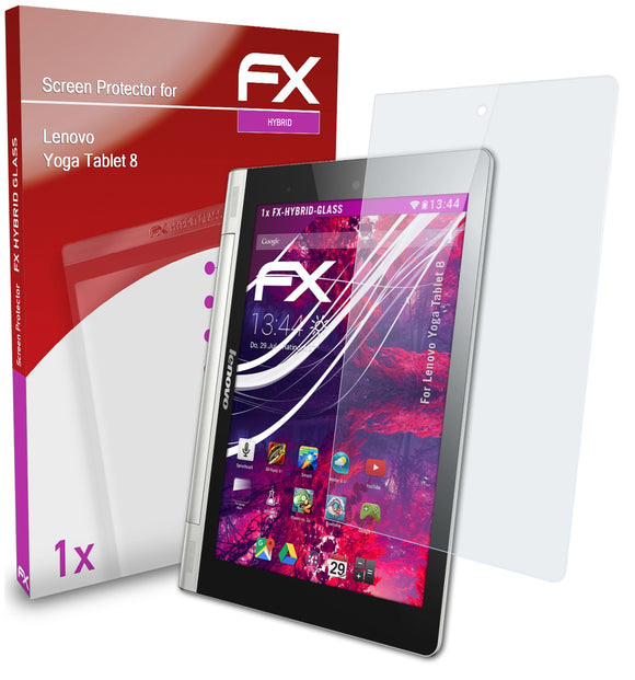 atFoliX FX-Hybrid-Glass Panzerglasfolie für Lenovo Yoga Tablet 8