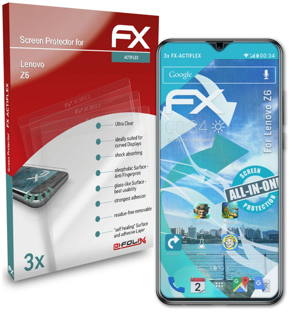 atFoliX FX-ActiFleX Displayschutzfolie für Lenovo Z6
