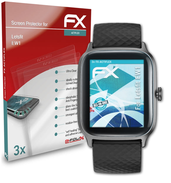 atFoliX FX-ActiFleX Displayschutzfolie für Letsfit EW1