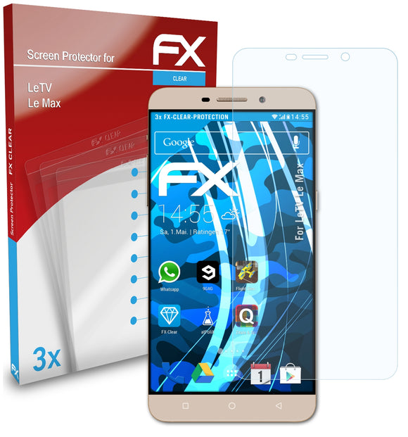atFoliX FX-Clear Schutzfolie für LeTV Le Max