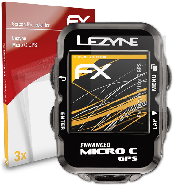 atFoliX FX-Antireflex Displayschutzfolie für Lezyne Micro C GPS