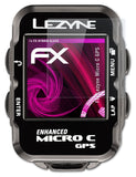 atFoliX Glasfolie kompatibel mit Lezyne Micro C GPS, 9H Hybrid-Glass FX Panzerfolie