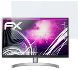 Glasfolie atFoliX kompatibel mit LG 27UK850-W, 9H Hybrid-Glass FX