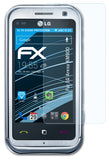Schutzfolie atFoliX kompatibel mit LG Arena KM900, ultraklare FX (3X)