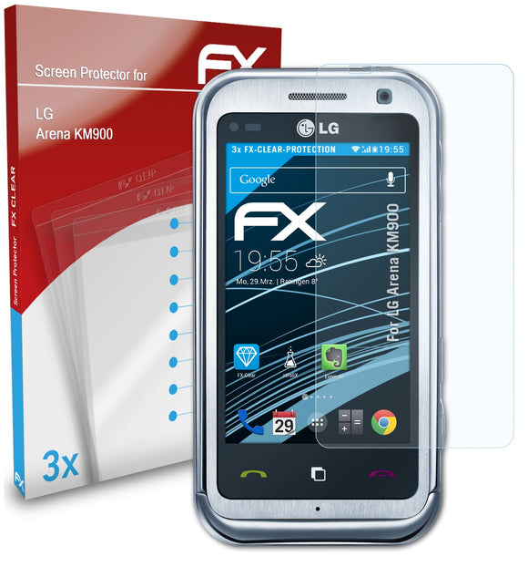 atFoliX FX-Clear Schutzfolie für LG Arena (KM900)