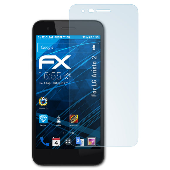atFoliX FX-Clear Schutzfolie für LG Aristo 2