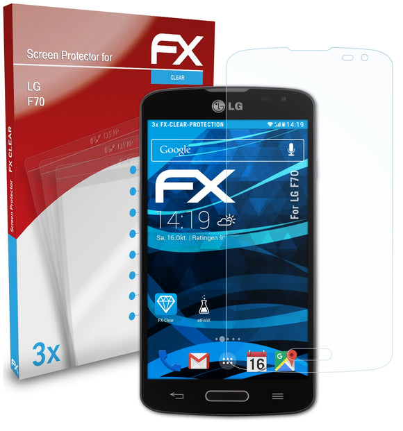 atFoliX FX-Clear Schutzfolie für LG F70