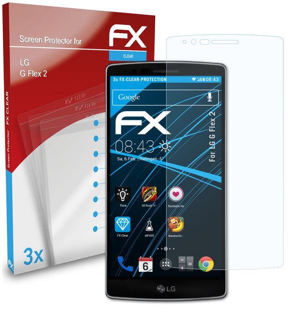 atFoliX FX-Clear Schutzfolie für LG G Flex 2