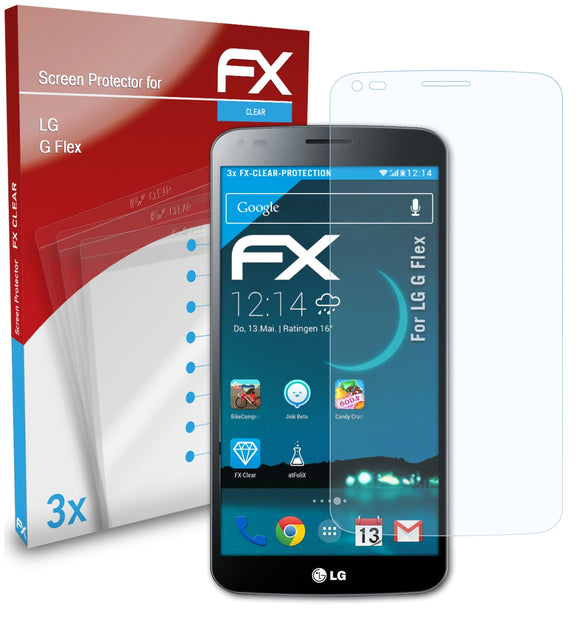 atFoliX FX-Clear Schutzfolie für LG G Flex