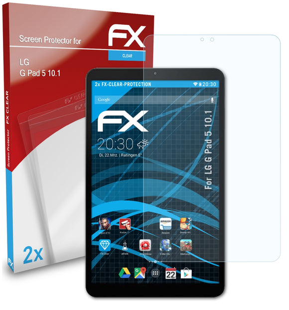 atFoliX FX-Clear Schutzfolie für LG G Pad 5 10.1
