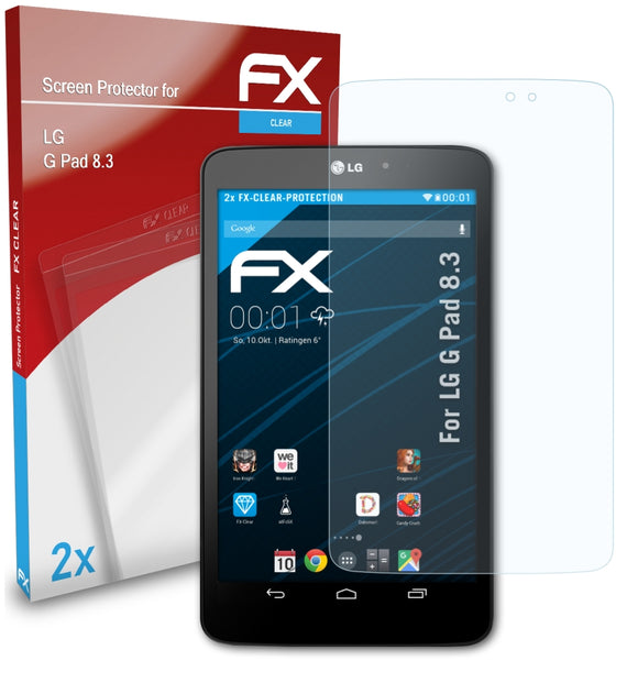 atFoliX FX-Clear Schutzfolie für LG G Pad 8.3