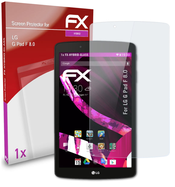 atFoliX FX-Hybrid-Glass Panzerglasfolie für LG G Pad F 8.0