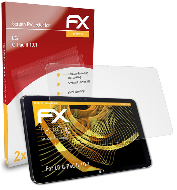 atFoliX FX-Antireflex Displayschutzfolie für LG G Pad II 10.1