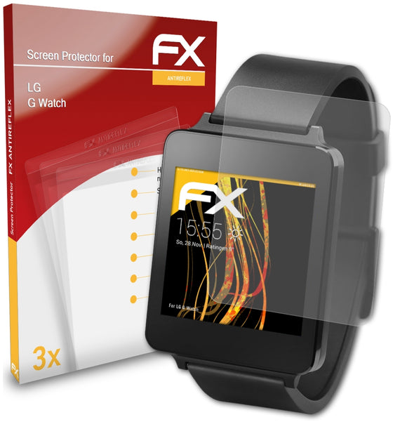 atFoliX FX-Antireflex Displayschutzfolie für LG G Watch