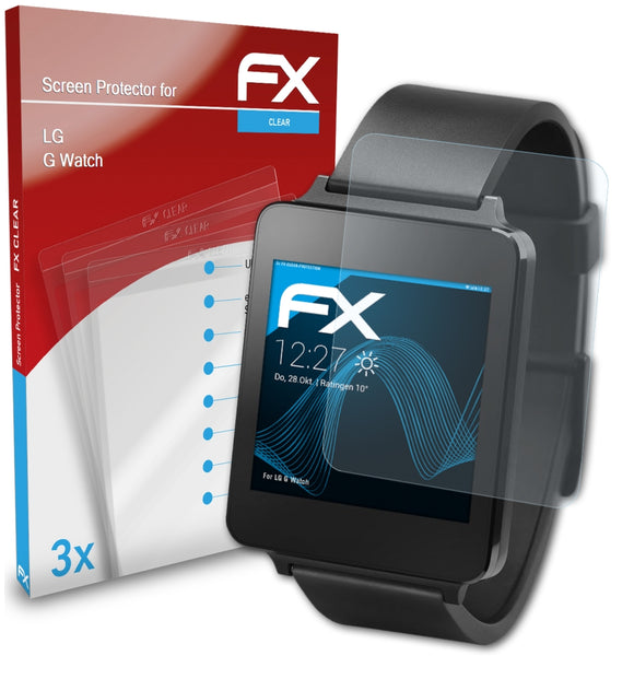 atFoliX FX-Clear Schutzfolie für LG G Watch
