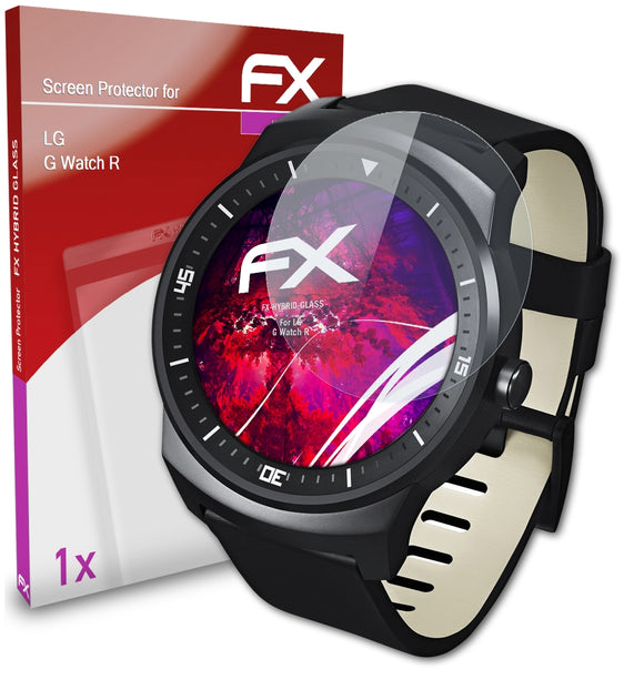 atFoliX FX-Hybrid-Glass Panzerglasfolie für LG G Watch R