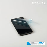 Schutzfolie atFoliX kompatibel mit LG G2, ultraklare FX (3X)