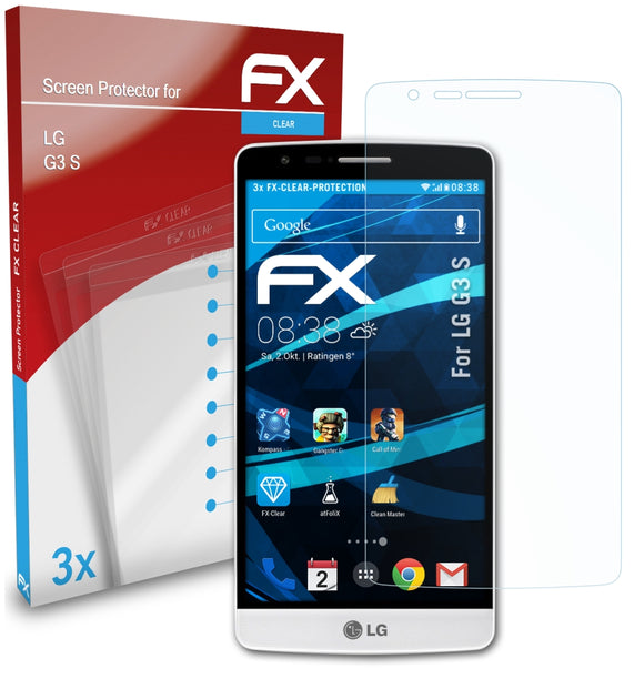 atFoliX FX-Clear Schutzfolie für LG G3 S