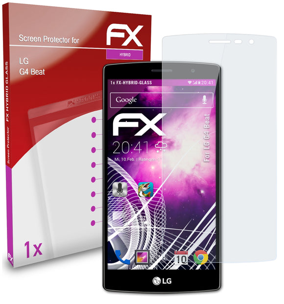 atFoliX FX-Hybrid-Glass Panzerglasfolie für LG G4 Beat