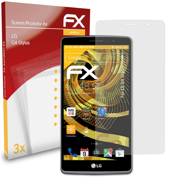 atFoliX FX-Antireflex Displayschutzfolie für LG G4 Stylus