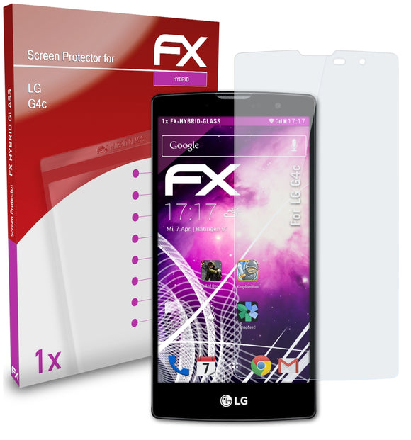 atFoliX FX-Hybrid-Glass Panzerglasfolie für LG G4c